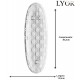 Travessa 40,2cm x 13,5cm x 3,3cm Vichy Cristal Ecológico